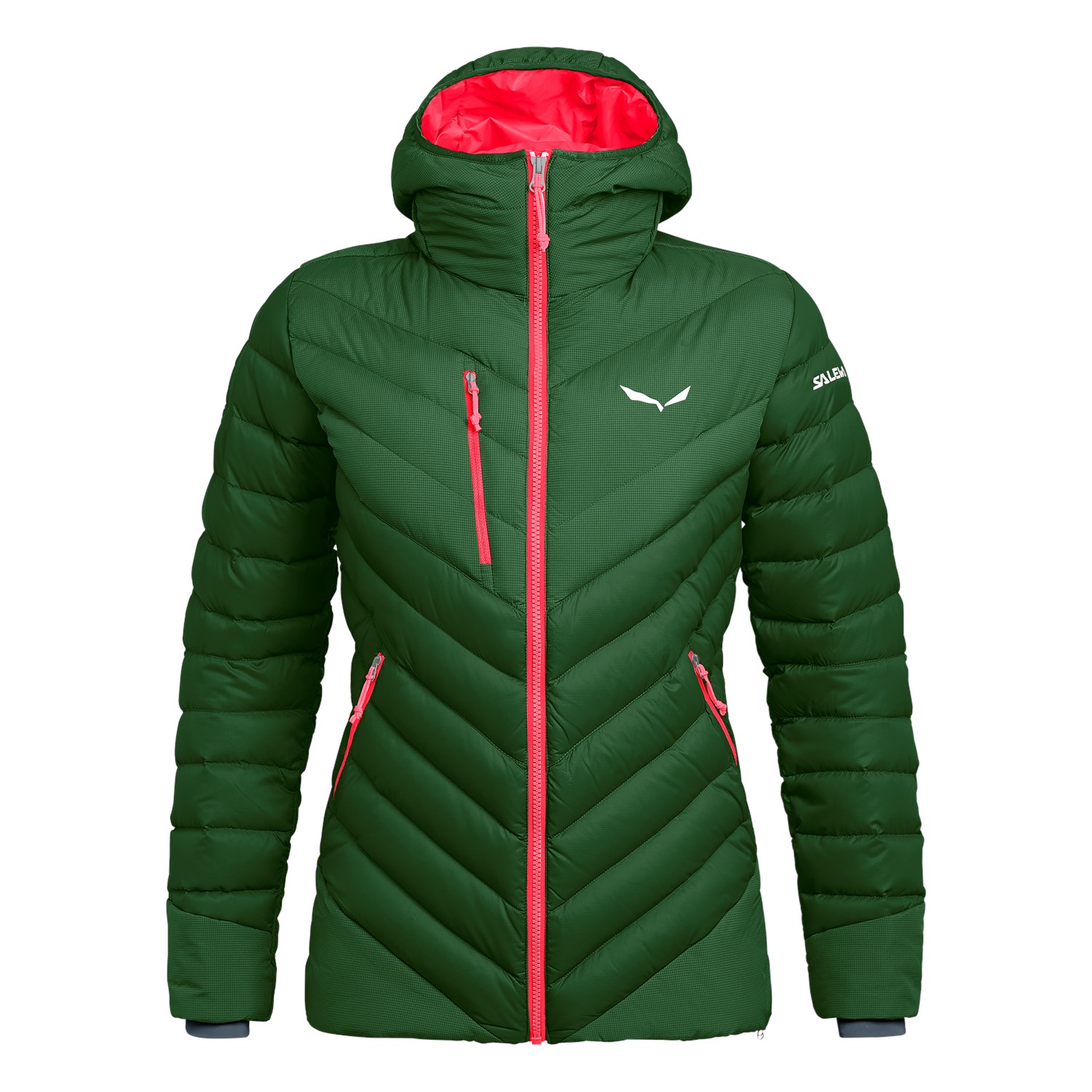 Chaqueta Plumas Mujer Chile - Salewa Ortles Medium 2 - Verde - SHUZ-78364